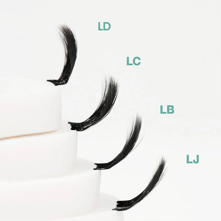 ABONNIE Multi Layered Eyelashes LB LC Double-layer Camellia Eyelash Extensions 5D spike lashes Volume Fans Fluffy Brown Lashes