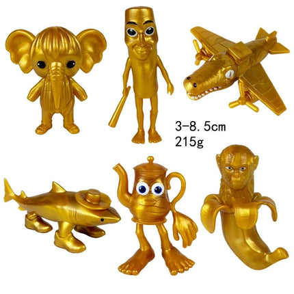 Tungtungtung Shanhaijing Wooden Stick Man Shark Model Funny Doll Action Figures Decorations PVC Toys Collectible Kid Boy Gifts