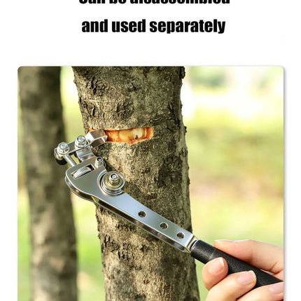 Double Pulley Fruit Tree Ring Peeling Pliers Girdling Knife for Jujube Citrus Apple Grape Bark Peeling Grafting Pruning Tool