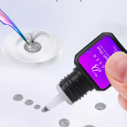 Dassen 5ML 1 Second Fast Drying Strong False Eye Lash Extension UV Glue Adhesive Retention Low Smell Mink Eyelash Glue UV