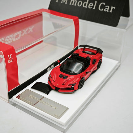 DMH 1:64 SF90 XX Stradale Le Mans Convertible Removable Top Alloy Diecast Model Car Collectible Gift