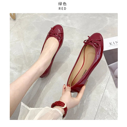 Flat Shoes Women Ballerinas Round Toe Bowtie Slip on Ballet Flats Lazy Loafers Moccasins Ladies Casual Flats Shoes 2023