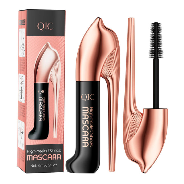 2025 High Heels Mascara 3D Waterproof Non-smudging Thick Curl Natural Slender Cross-border Makeup