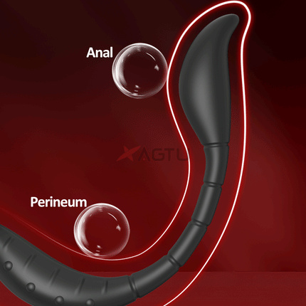Vibrating Cock Ring Male Prostate Perineum Massager Vibrator Taint Stimulator Anal Butt Plug Sex Toys for Men Penis Ring