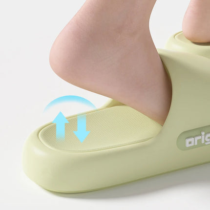 2025 Summer Platform Cloud Slippers Women Comfy Solid Color Soft Sole EVA Pillow Slides Woman Couple Non-Slip Beach Flip Flops