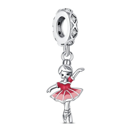 2025 Classic Ballet Pendant Fit Bracelet Diy For Women Daily Wear mermaid Cheerleading Charm Fashion Jewelry Love Birthday Gift