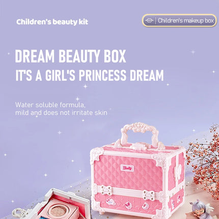 Kids Makeup Kit for Little Girls 49 Pcs Washable Makeup Kit Kids Real Girls Makeup Kit with Cosmetic Case ，Birthday Gifts