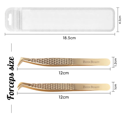 Anti-Static Tweezers Eyelash Extension Professional High Precision Volume Tweezer Stainless Steel Tweezers Antislip Makeup Tool
