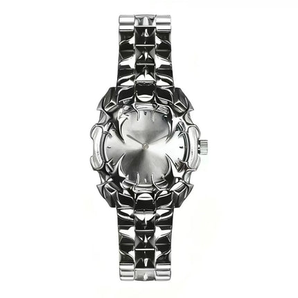 DENVOSI New Y2K Gothic Claw Shaped Quartz Watch with Detachable and Replaced Dial, Fashionable Street Accessory