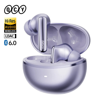 QCY HT18 MeloBuds N70 Wireless Earbuds Bluetooth 6.0 Hi-Res LDAC Earphones Adaptive ANC Dual-driver Headsets in-Ear Detection