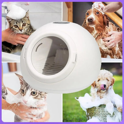 55L Ultra Quiet Pet Hair Dryer Box, 25-50℃ Temp Control, Automatic Safety Machine for Dogs & Cats, Custom