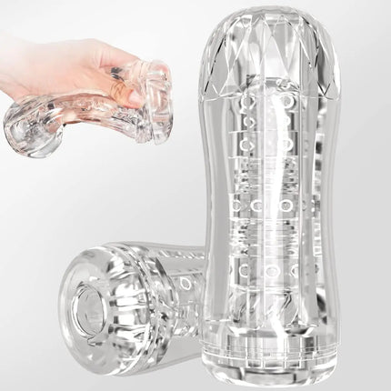 Fleshy The Light Male Masturbators Cup Soft Silicone Material Adult Masturbation Sex Toys for Men Pocket Pussy Penis Training