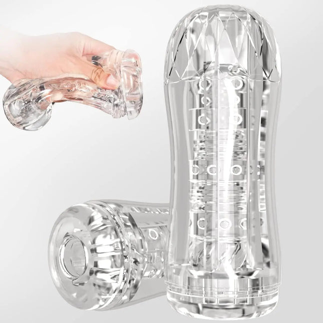 Fleshy The Light Male Masturbators Cup Soft Silicone Material Adult Masturbation Sex Toys for Men Pocket Pussy Penis Training