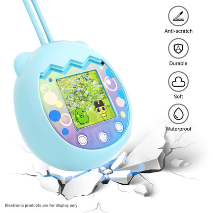Silicone Comprehensive Protection Case Cartoon Animal Shaped E-pet Machine Protector Waterproof with Lanyard for Tamagotchi Pix