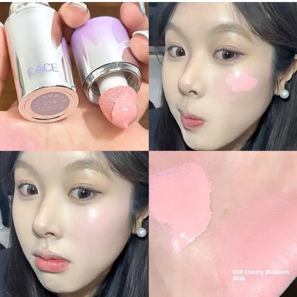 NEW Soft Color Translucent Liquid Blush Moisturizing Clear and Clear Pink White Lift Natural Matte Blush for Girls Makeup