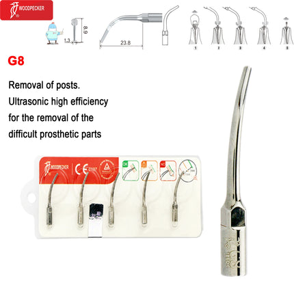 Original Woodpecker Dental Scaler Tips Ultrasonic Scaling Tip G1 G2 G3 G4 G5 G6 G7 G8 Fit For EMS UDS