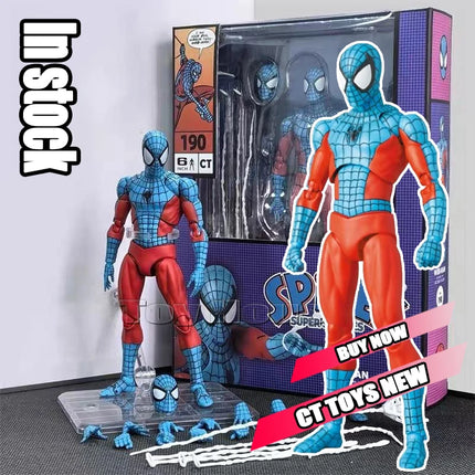Full Range In Stock Ct Toys Spiderman Mafex 143 Ben Reilly Comic Ver The Amazing Spider-Man 001 Anime Action Figure Toys Gift