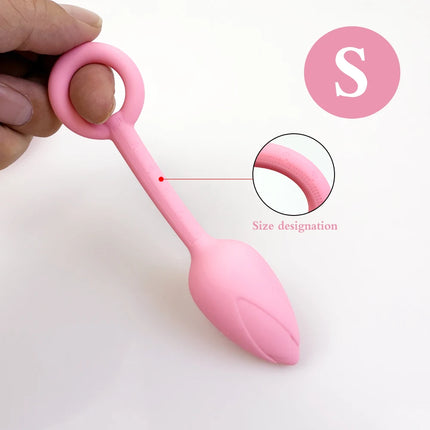 1Pcs, Silicone Vaginal Dumbbells Flower Shape With Scale Vaginal Muscle Training Ball Anal Plug Butt Plug Adult Sex Toys