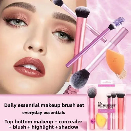 RT Series Full Set Makeup Brushes Blush Diffusion Brush Eyeshadow Brush Beauty Blender Cosmetic Tools Kit from Mainland China