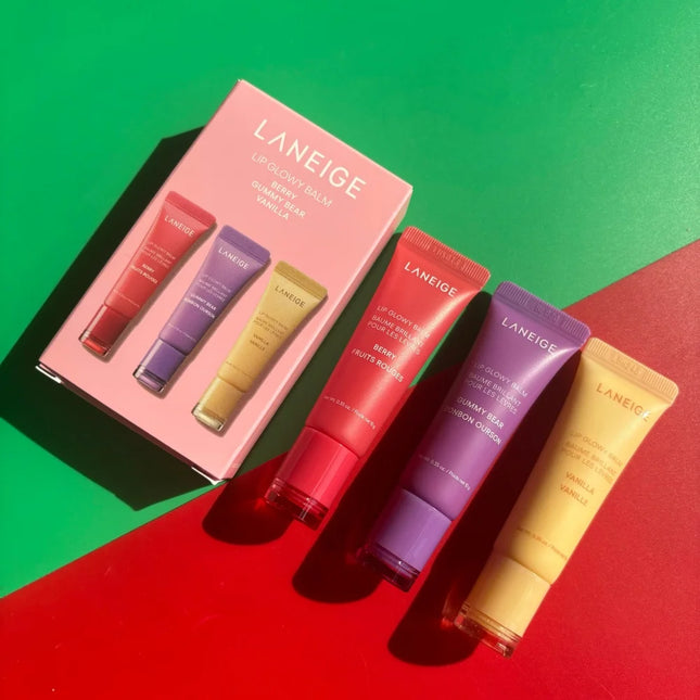 Laneige Lip Mask Jelly Sleep Lip Balm Night Repair Moisturizing Treatment 4*8g Set Hydrating Light Nourishment Christmas Gifts
