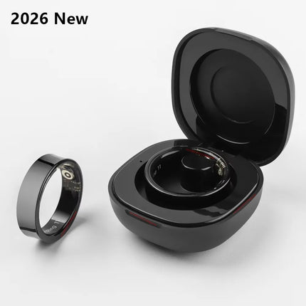 2026 New R09 Smart Ring Men Women with Charging Case,Health and Sleep Monitor,Skin Temperature Monitor,30 days battery life Ring