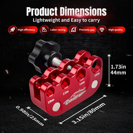 Ergonomics Spark Plug Gap Tool With Steel Feeler Gauge for M10 M12 M14 M16 Spark Plugs Aluminum With Magnet