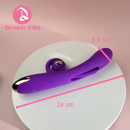 3 in 1  Snail Vibrator Flapping Tapping Tongue Flexiable Snail Penetration G Spot & Clitorial Sex Toy for Women Pleasure 18+ Toy