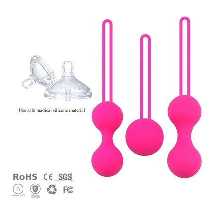 Women tighten vagina muscle trainer kegel ball egg intimate silicone smart kegel vaginal pelvic floor balls sex toys for adult
