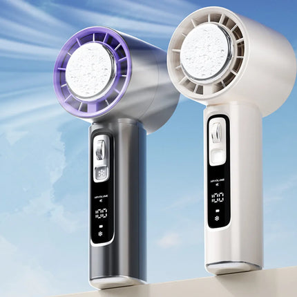 2026 New Semiconductor Refrigeration High-speed Handheld Electric Fan 3000mAh USB Portable Rechargeable Outdoor Small Fan