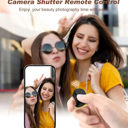 Mobile Phone Video Remote Control Button Mini Fingertip Ring Remote Control Blutooth 5.3 Scrolling Fingertip Controller Page