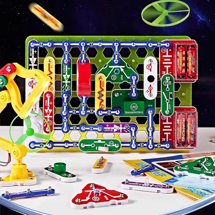 2025 New STEM Education Building Blocks Toy Set - Electronic Science Experiment Physics Technology Boy's Birthday Gift