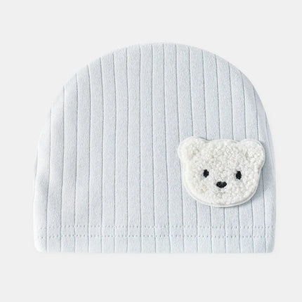 Four Seasons Newborn Baby Boy Girl Romper 100% Pure Cotton Soft Cartoon Bear Bodysuit with Hat