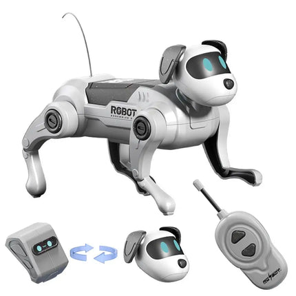 Bestselling Musical Dancing Robot Dog for Street Vending Wholesale Flashlight Walking Electronic Pet Toy, Built-in Melodies