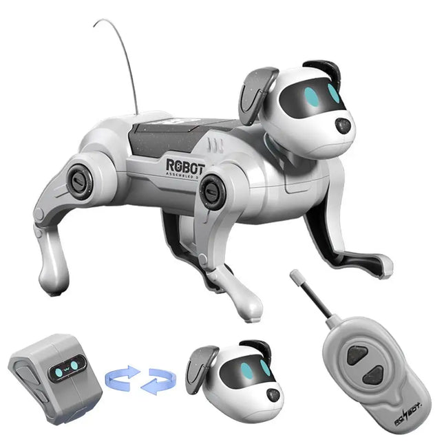 Bestselling Musical Dancing Robot Dog for Street Vending Wholesale Flashlight Walking Electronic Pet Toy, Built-in Melodies