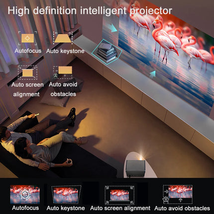 DITONG 2026 NEW  J10 projector Native 1080P Autofocus 4k HD video outdoor mobile phone Android smart home theater LED projector