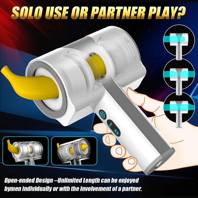 APP Control Automatic Male Masturbators Cup Penis Pump with 9 Sucking Vibrating Heating Blowjob Mens Sex Toy LCD Display for Men