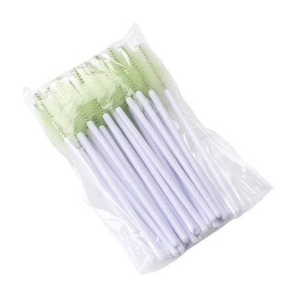 25pcs Eyelashes Extension Supplies Makeup Brushes Mascara Wand Microbrush Eyebrow Eyelash Cosmetics Applicator Spoolie Brush