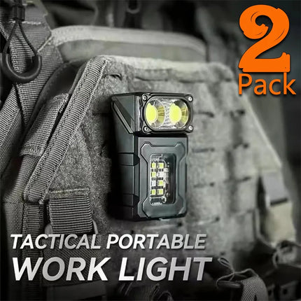 Mini Portable LED COB Flashlight with Pen Clip Head Rotation Magnetic Torch Built-in Battery Rechargable Outdoor Camping Lantern