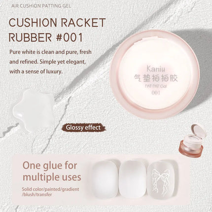 Kaniu 1pc Nail Polish Glue Pink Color Nail Art Air Cushion Patting Glue High Saturation Gypsum Painting Glue For DIY Home Salon