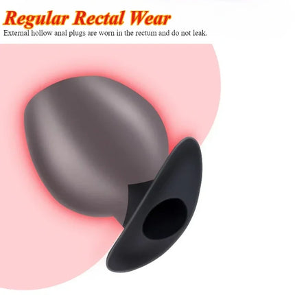 Chalice Shape Hollow Anal Plug,Silicone Tunnel But Butt Plugs,Stretch Anus Ass Buttplug,Prostate Analplug Butplug,Sex Toys