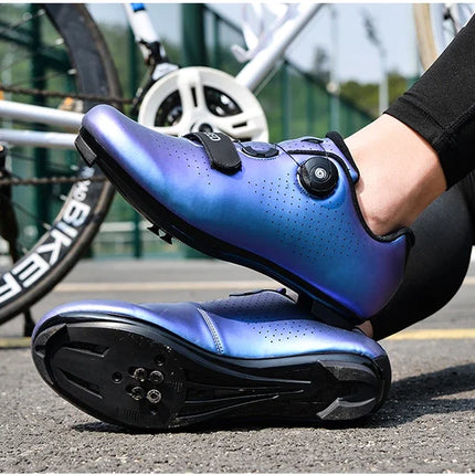 Professional Sneakers Men Ultralight  Cycling Shoes SPD Luminous Road Bike Shoes Self-Locking Bicycle  Cleat Shoes