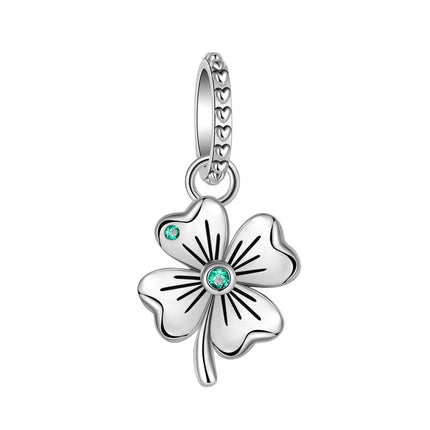 925 Silver Flowers Bouquet Rose Sunflower Blossom Petal Charms Beads Pendant Bracelet Necklace DIY Valentine's Day Gift Jewelry