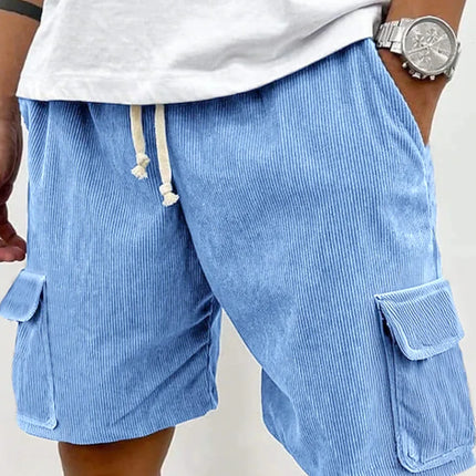2026 New Men's Retro Corduroy Casual Shorts Men Fashion Solid Sweatpants Harajuku Corduroy Short Pants New Men Clothing Roupas