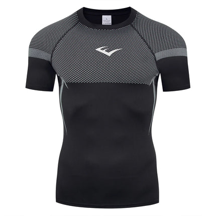 Compression Shirts Men's Rashguard Quick Dry Gym Fitness Shirts Spring Beach Surfing Athletic Sport Running Workout Tops Tees