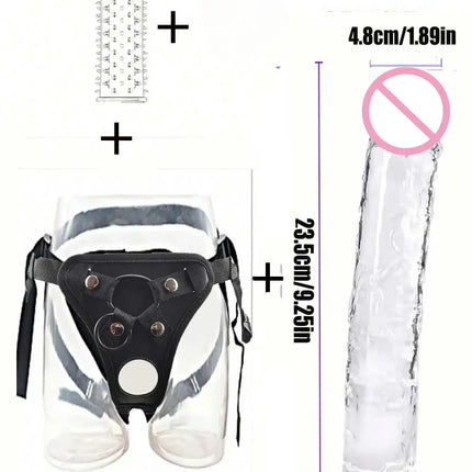 Wearable Strapon Penis for Lesbian G Spot Erotic Stimulator Adult Standard Size Panties Strap on Dildo Pants Sex Toys for Women