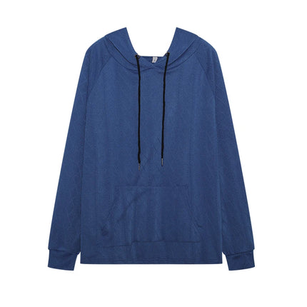2024 Autumn And Winter Fashion New Ladies Leisure Jacquard Large Size Loose Hooded Sweater