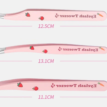 Eyelashes Tweezers Stainless Steel For Lashes Extension Supplies Makeup Tools Nail Art Accessories Rhinestone Picker Tools