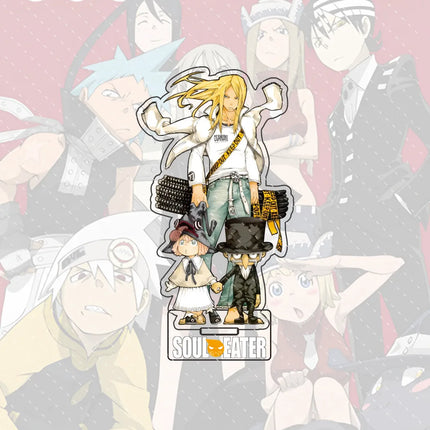 Anime Soul Eater 15cm Acrylic Character Black-star, Kid Standing Model Stand Desktop Decoration Gift