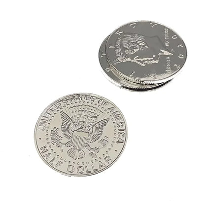 1pc Jumbo Half Dollar Plastic 7.3cm Stage Magic Coin Magic Trick Coin Penetrate Illusion Magia Magician Prop Accessory Copy Coin