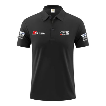 Audi Sporty Men's Polo Shirt 2026 Summer New Model Slim Fit Design Sporty Casual Style Breathable Fabric